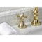 Kingston Brass KS2982BEX Essex Widespread Bathroom Faucet W/Brass Pop-Up, Brass KS2982BEX - alternate 3